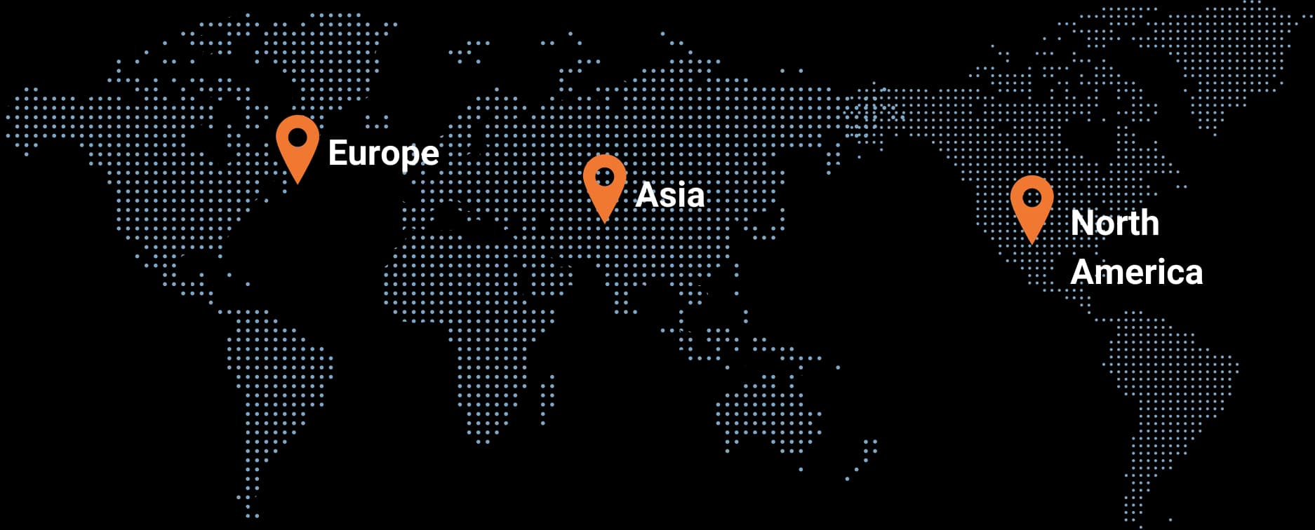 World map illustration with GEOS locations marked